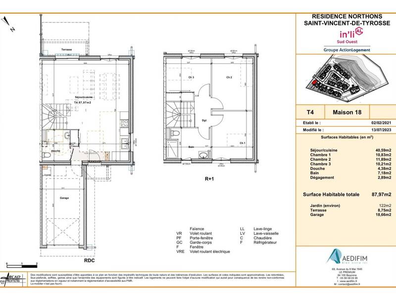 Maison à louer, 88m², SAINT VINCENT DE TYROSSE
