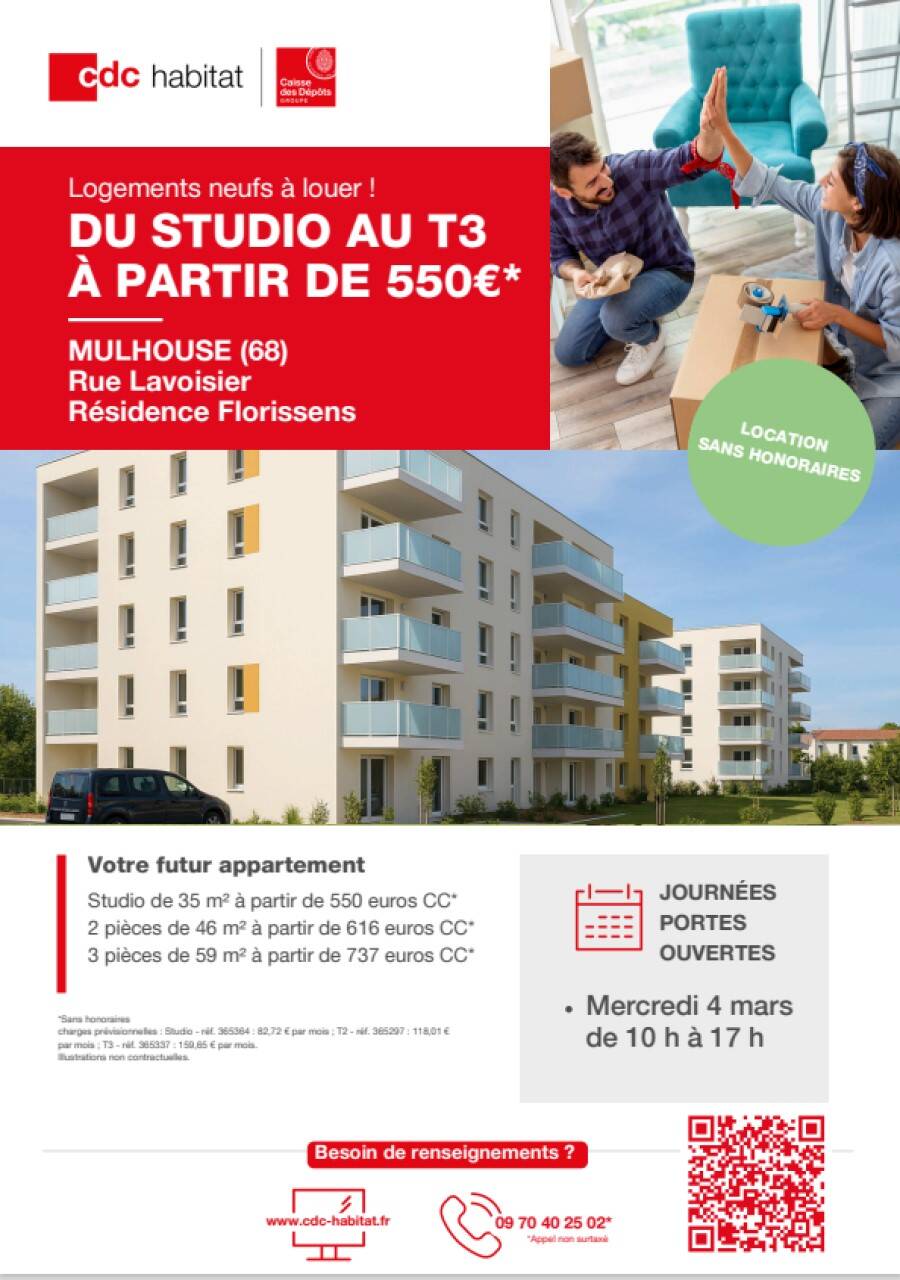 Maison à louer, 63m², MULHOUSE