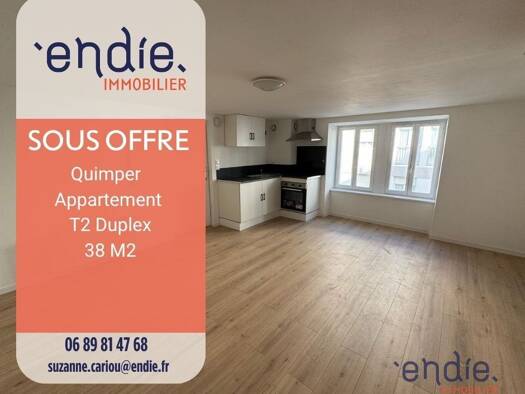 Appartement à vendre 77 000 € 2 pièces 1 chambre 51 m² RDC Ergue Armel Quimper 29000