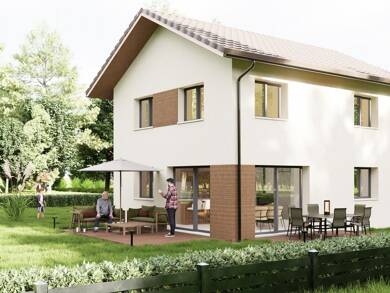 Terrain avec maison neuve à vendre 424 000 € Moye 74150