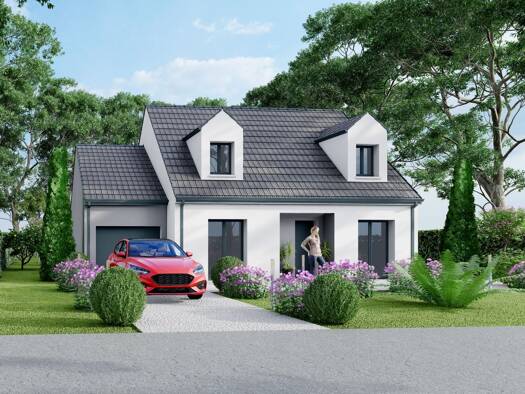 Terrain avec maison neuve à vendre 323 101 € 5 pièces 4 chambres 97 m² 425 m² de terrain Saintry-sur-Seine 91250