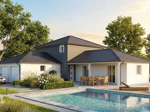 Terrain avec maison neuve à vendre 349 750 € 4 pièces 3 chambres 116 m² 789 m² de terrain Val-d'Usiers 25520