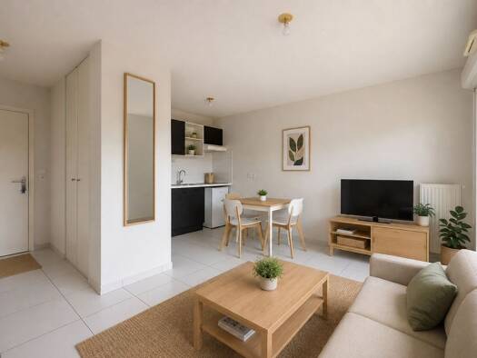 Appartement à vendre 167 480 € 2 pièces 1 chambre 38,54 m² Étage 1/4 Bourg Pessac 33600