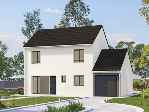 Terrain avec maison neuve à vendre 349 000 € 4 pièces 3 chambres 87 m² 450 m² de terrain Liverdy-en-Brie 77220