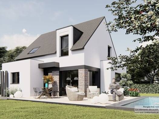 Terrain avec maison neuve à vendre 279 800 € 5 pièces 4 chambres 102 m² 598 m² de terrain Trégunc 29910