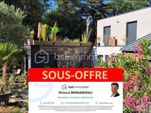 Maison à vendre 480 000 € 6 pièces 3 chambres 163 m² 900 m² de terrain Ouest Ville Ballan-Miré 37510