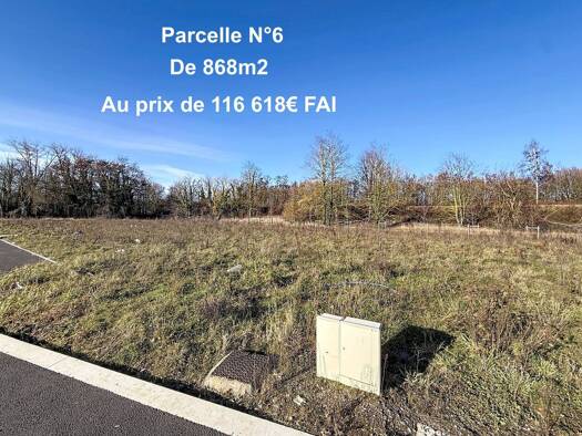 Terrain constructible à vendre 116 618 € 868 m² de terrain Nord Méricourt 62680