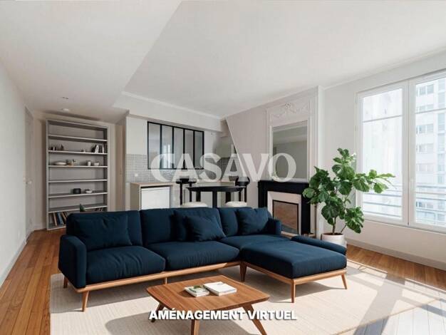 Appartement à vendre 596 000 € 3 pièces 2 chambres 50 m² Étage 3/6 Didot-Porte de Vanves Paris 14ème 75014