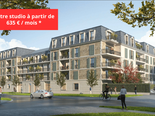 Appartement à vendre - neuf 212 000 € 2 pièces 1 chambre 46,4 m² RDC Sud-Bords de Marne-Gambetta-Aulnoy Chelles 77500