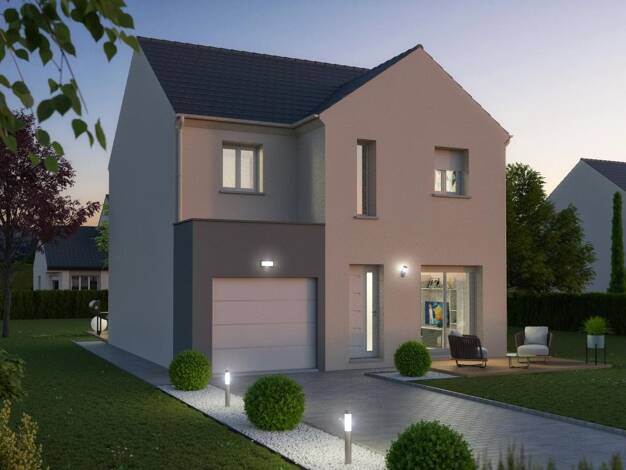 Terrain avec maison neuve à vendre 377 500 € 1 chambre 101 m² Les Coteaux Andrésy 78570