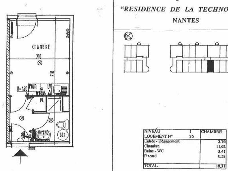 Maison à louer, 18m², NANTES
