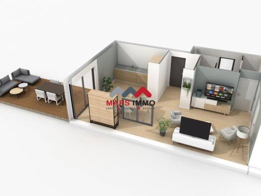 Appartement à vendre 275 600 € 3 pièces 2 chambres 68,3 m² Étage 1/2 Plobsheim 67115