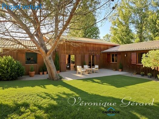 Maison de plain-pied à vendre 299 000 € 5 pièces 3 chambres 170 m² 1 115 m² de terrain Sainte-Colombe 33350