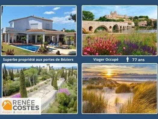 Maison en viager occupé Bouquet 292 000 € 7 pièces 3 chambres 217 m² 1 687 m² de terrain Ancien Hôpital Béziers 34500