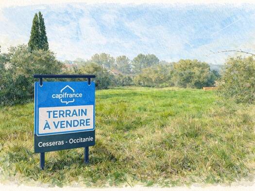 Terrain constructible à vendre - neuf 88 000 € 3 730 m² de terrain Cesseras 34210