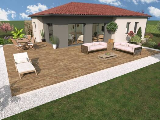Terrain avec maison neuve à vendre 209 900 € 4 pièces 3 chambres 90 m² 280 m² de terrain Centre Ville Laudun-l'Ardoise 30290