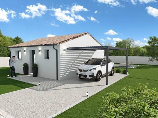 Terrain avec maison neuve à vendre 213 995 € 3 pièces 2 chambres 50 m² 263 m² de terrain Aigues-Vives 30670