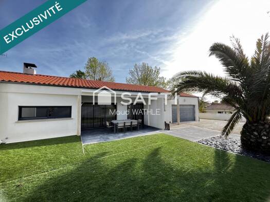 Maison de plain-pied à vendre 355 980 € 5 pièces 3 chambres 127 m² 1 130 m² de terrain Saint-Hilaire-la-Forêt 85440