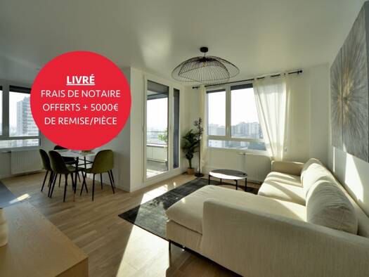 Appartement à vendre - Neuf 580 000 € 4 pièces 70,8 m² Étage 8/1 Amiraux-Simplon-Poissonniers Paris 18ème 75018