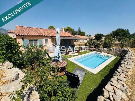 Maison de plain-pied à vendre 399 000 € 4 pièces 3 chambres 86 m² 615 m² de terrain Grambois 84240