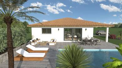Terrain avec maison neuve à vendre 354 900 € Bages 66670