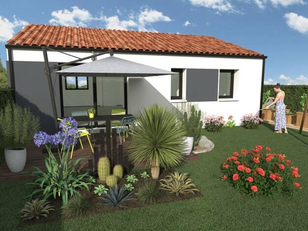 Terrain avec maison neuve à vendre 228 800 € 4 pièces 2 chambres 60,3 m² 372 m² de terrain Le Bignon 44140