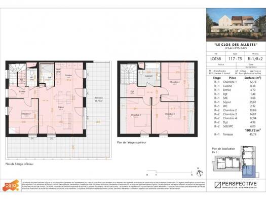 Appartement à vendre - neuf 491 800 € 5 pièces 4 chambres 108 m² 1er étage Les Alluets-le-Roi 78580