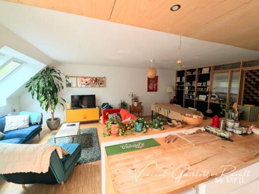 Duplex à vendre 279 900 € 3 pièces 1 chambre 71 m² 3ème étage Ile Beaulieu Nantes 44200