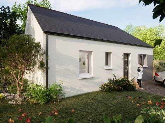 Terrain avec maison neuve à vendre 163 953 € 4 pièces 2 chambres 67 m² 319 m² de terrain Teillé 44440