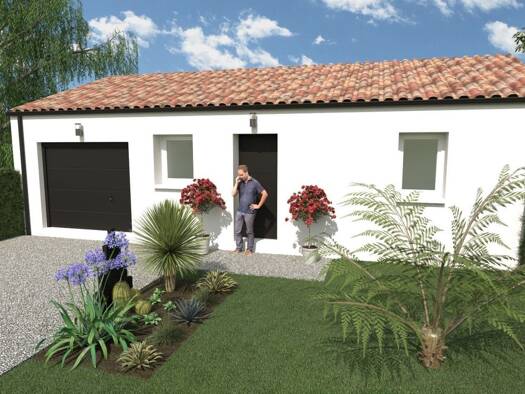 Terrain avec maison neuve à vendre 192 000 € 4 pièces 2 chambres 56,1 m² 401 m² de terrain Rouans 44640
