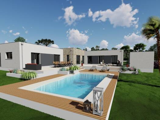 Terrain avec maison neuve à vendre 440 000 € 4 pièces 3 chambres 180 m² 2 000 m² de terrain Saint-Germain-de-Vibrac 17500