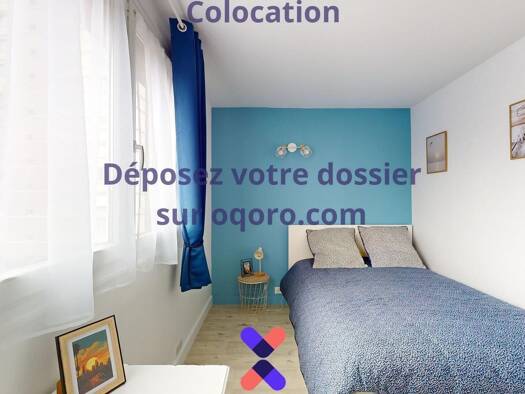 Colocation à louer 442 € 4 pièces 3 chambres 82 m² 2ème étage Bourgogne-Pasteur Orléans 45000
