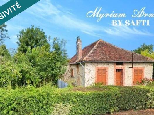 Maison de plain-pied à vendre 38 000 € 3 pièces 1 chambre 50 m² 3 082 m² de terrain Bonneuil 36310