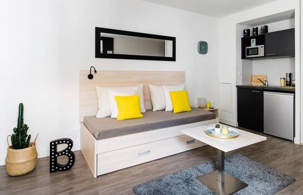 Appartement à louer 478 € 1 pièce 16 m² La Fontaine du Bac Clermont-Ferrand 63000