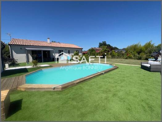 Maison de plain-pied à vendre 312 000 € 5 pièces 4 chambres 120 m² 1 635 m² de terrain Gandalou-Les Cloutiers Castelsarrasin 82100