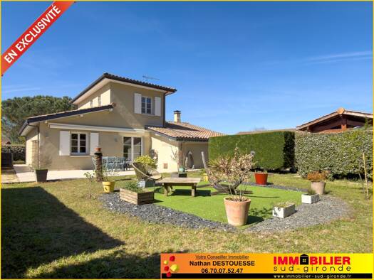 Maison à vendre 330 000 € 7 pièces 4 chambres 145 m² 700 m² de terrain Cérons 33720