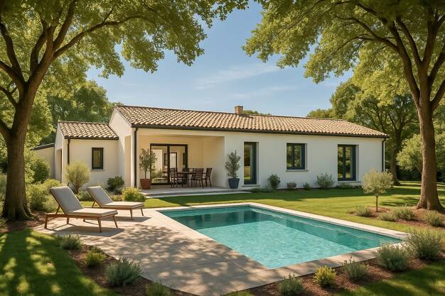Terrain avec maison neuve à vendre 315 000 € Canet 34800