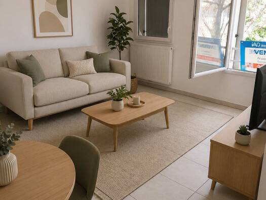 Appartement à vendre 115 000 € 2 pièces 1 chambre 41 m² Étage 1/2 Hôpital Nîmes 30900