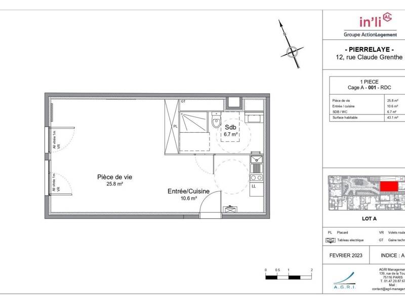 Maison à louer, 43m², PIERRELAYE