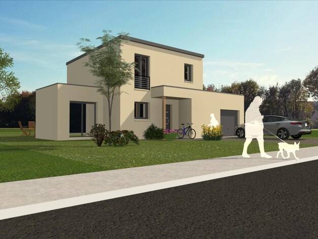 Terrain avec maison neuve à vendre 226 710 € 1 pièce 1 chambre 114 m² Plouvara 22170