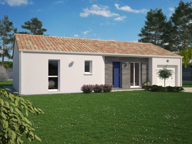 Terrain avec maison neuve à vendre 255 400 € 4 pièces 3 chambres 85 m² 585 m² de terrain Saint André d'Ornay-Pont Morineau Roche-sur-Yon 85000
