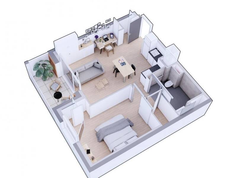 Maison à louer, 44m², ANGERS