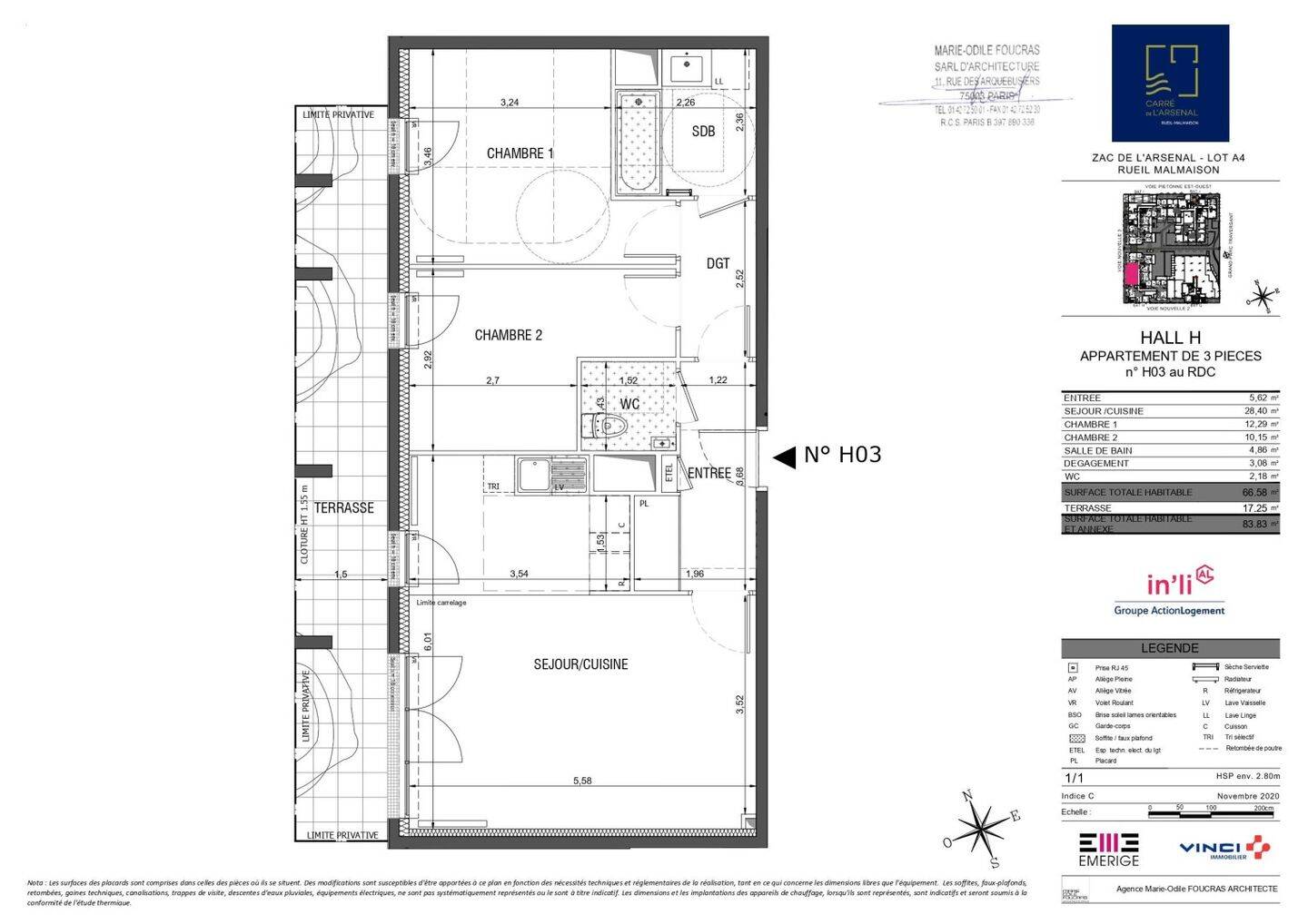 Maison à louer, 67m², RUEIL MALMAISON