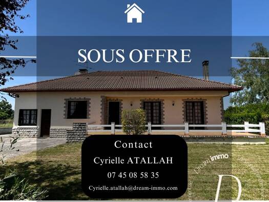 Maison de plain-pied à vendre 166 000 € 4 pièces 1 chambre 101 m² 938 m² de terrain Lannemezan 65300