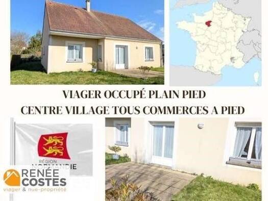 Maison en viager occupé Bouquet 105 300 € 3 pièces 2 chambres 75 m² 518 m² de terrain Mortagne-au-Perche 61400