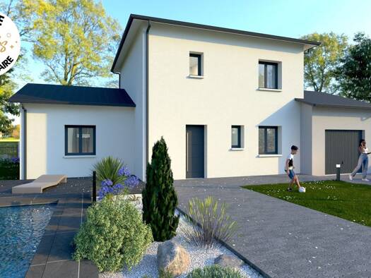 Terrain avec maison neuve à vendre 245 000 € 5 pièces 4 chambres 105 m² 450 m² de terrain Nurieux-Volognat 01460