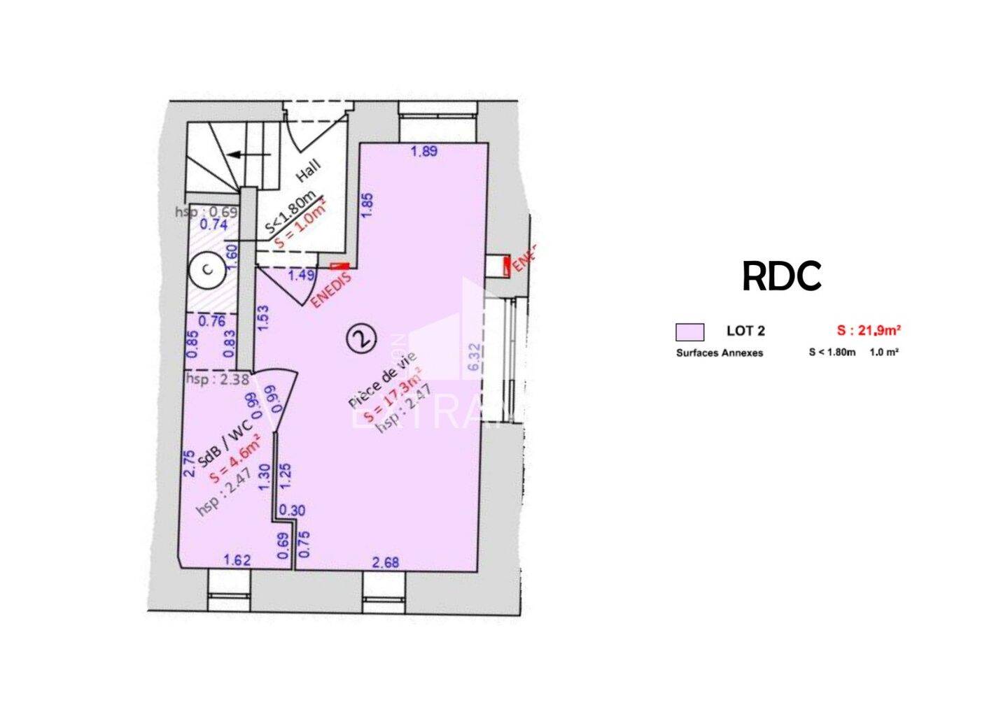 Maison à vendre, 23m², SOURCIEUX LES MINES