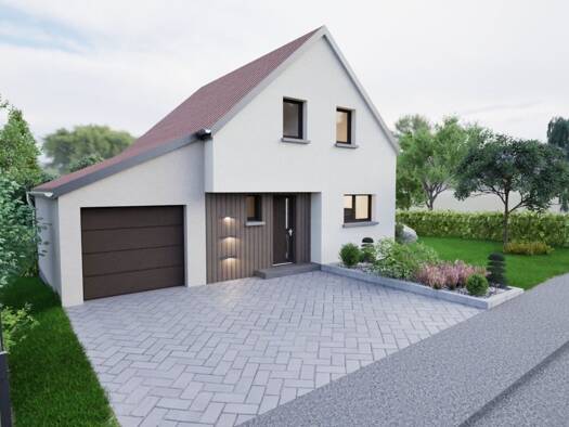 Terrain avec maison neuve à vendre 315 780 € 5 pièces 3 chambres 104 m² 479 m² de terrain Ottmarsheim 68490
