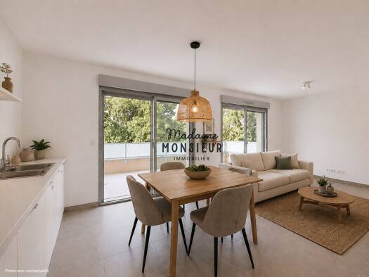 Appartement à vendre 244 000 € 3 pièces 2 chambres 54,73 m² 1er étage Trois Vallons-Le Lombard L'Isle-d'Abeau 38080