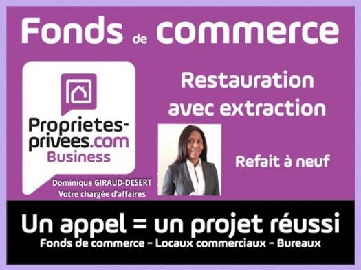 Restaurant à vendre Fonds de commerce 198 000 € 180 m² d'espace de restauration Les Peintres Chatou 78400